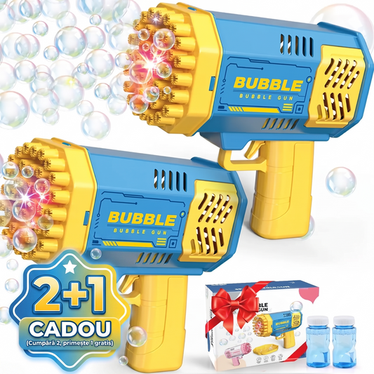 BubbleBlaster – Pistol de Baloane cu Lumini LED